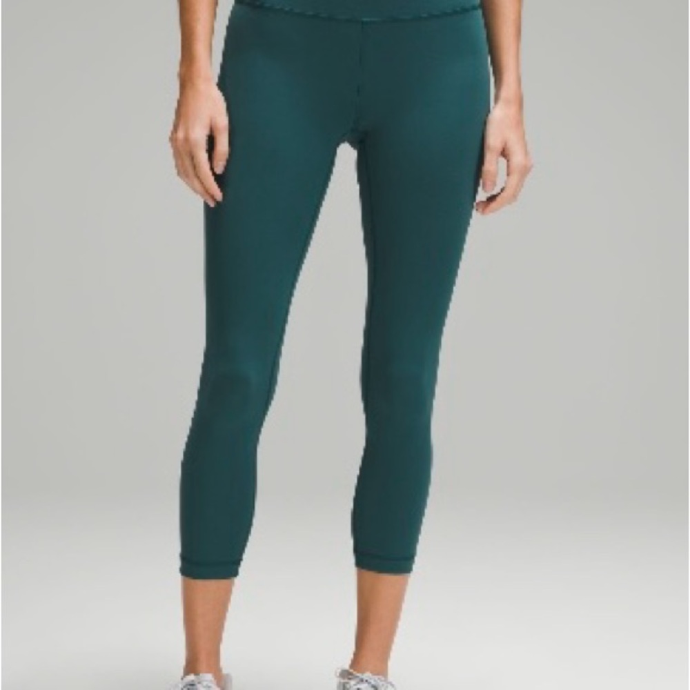 Teal Cropped Leggings